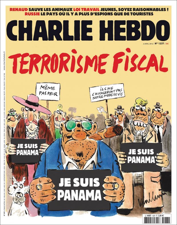 Charlie Hebdo створив дотепну карикатуру про скандал з офшорами
