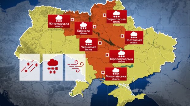 Частину України накрили потужні снігопади: вражаючі фото та відео