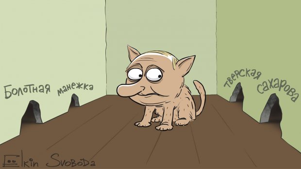 Карикатурист влучно висміяв Путіна в образі наляканого кота