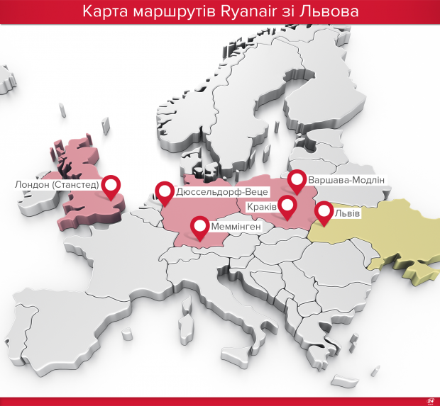 Ryanair офіційно зайшов в Україну: коли та звідки літатиме лоукост