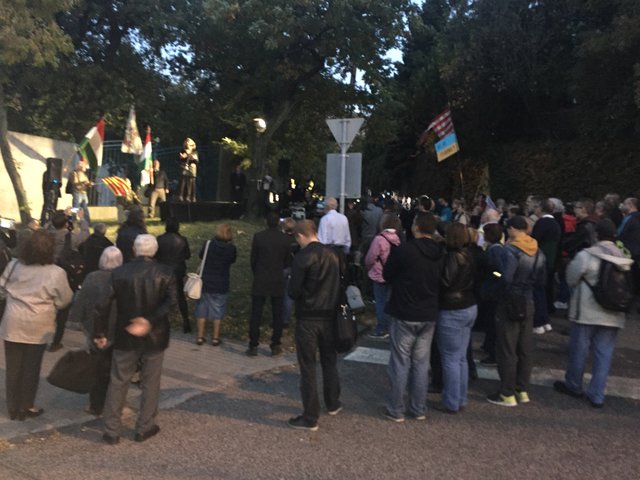 Акция по самоопределению Закарпатья в Будапеште: Было около 150 человек, продлилась примерно час