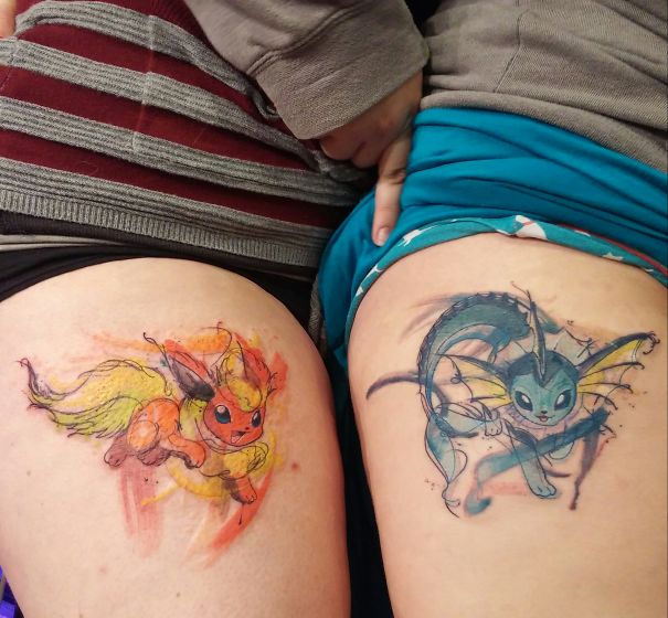 Фанаты игры Pokemon Go массово делают татуировки с покемонами. Лучшие фото
