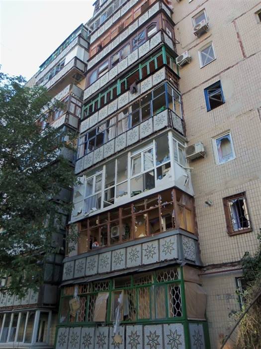 Фото последствий обстрелов Горловки