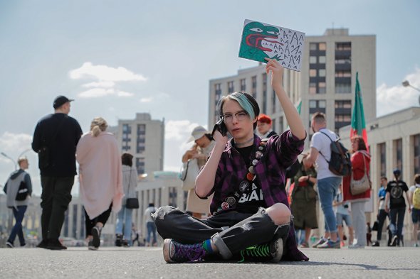На митинге За свободный интернет в Москве задержали несколько десятков человек