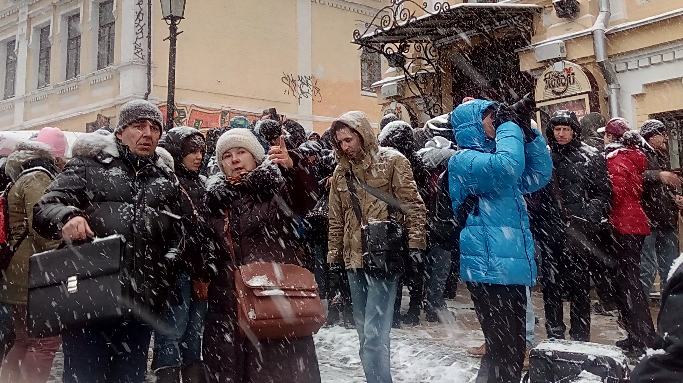 Открыт новый фасад Театра на Подоле на Андреевском спуске