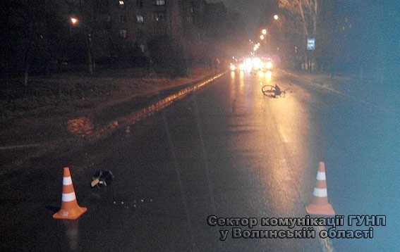 По факту ДТП в Луцке, в результате которого погиб велосипедист, открыто уголовное дело
