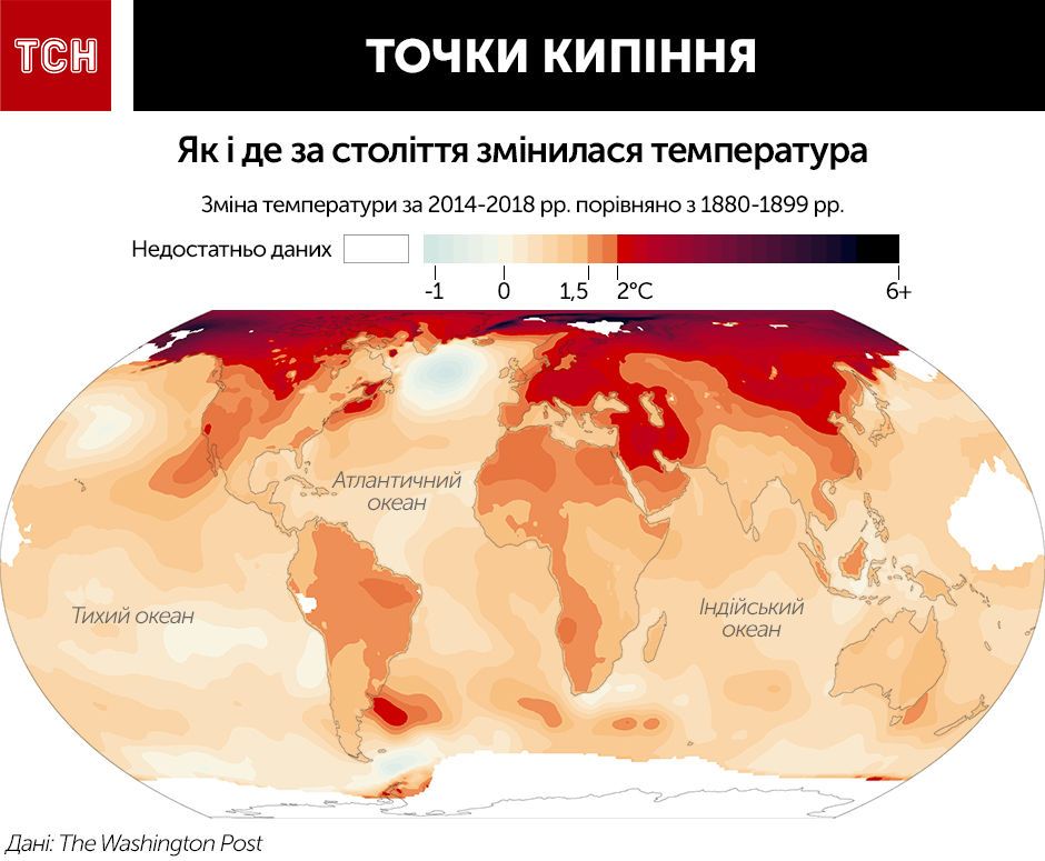 Порог необратимых изменений: температура в Украине за 100 лет увеличилась на два градуса и более