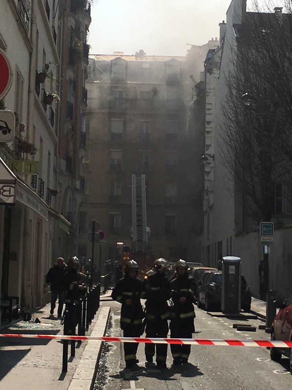 В центре Парижа произошел взрыв