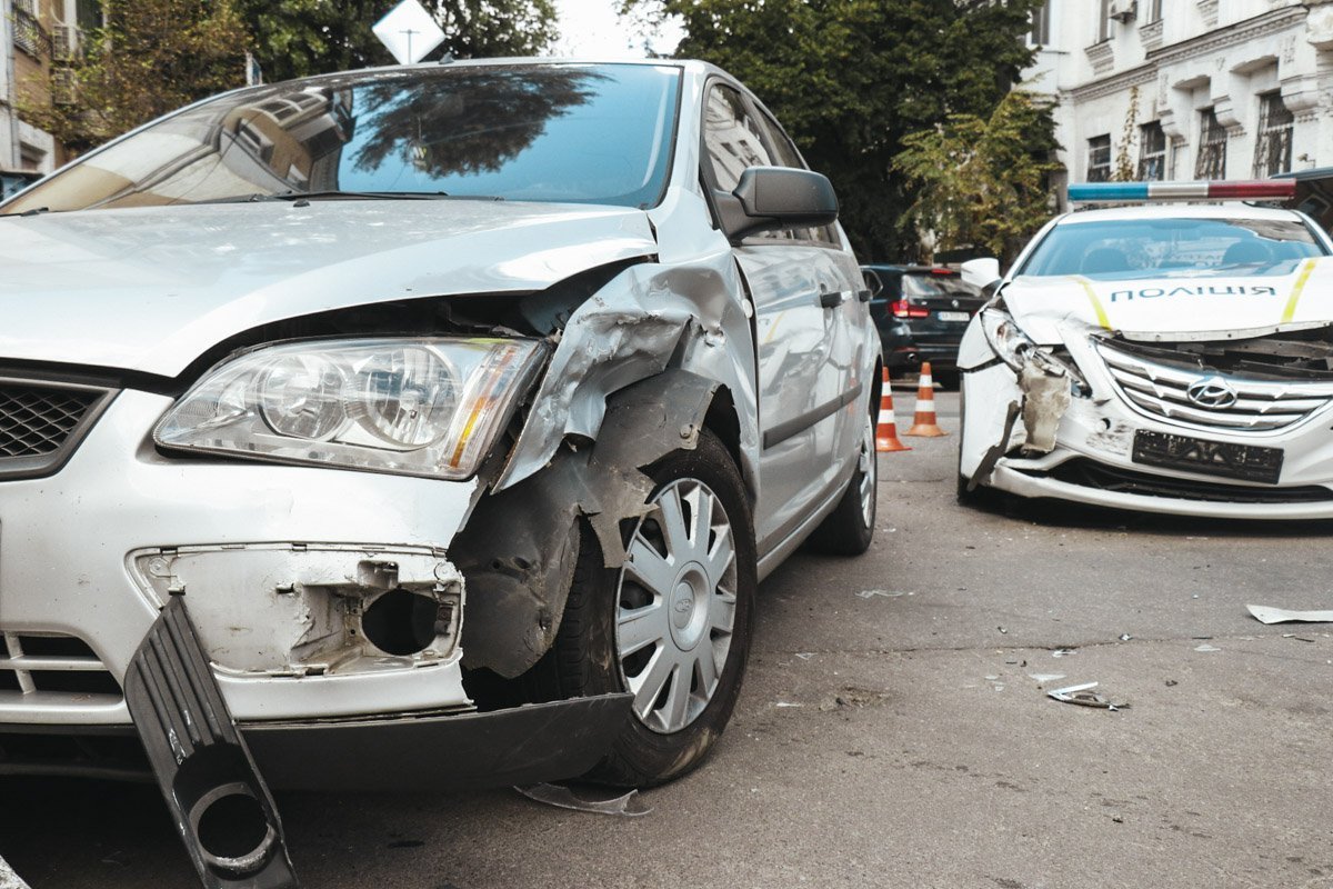 В Киеве на Подоле произошла авария с участием авто патрульных