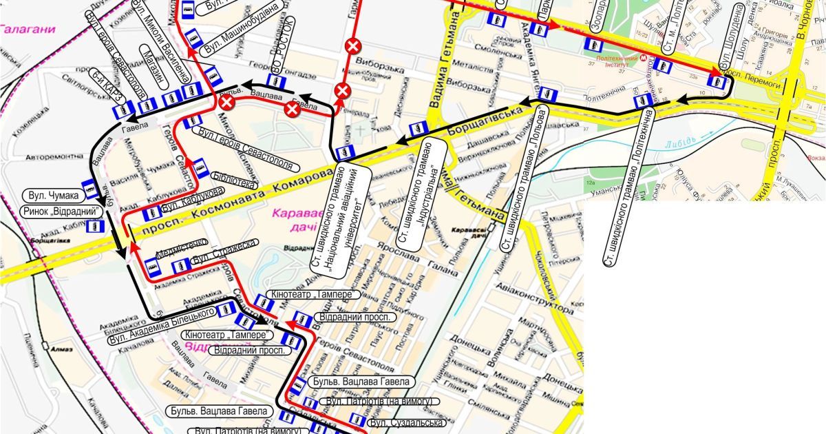 В Киеве перекроют Шулявский путепровод. Работа общественного транспорта и схемы объезда в Инфографике
