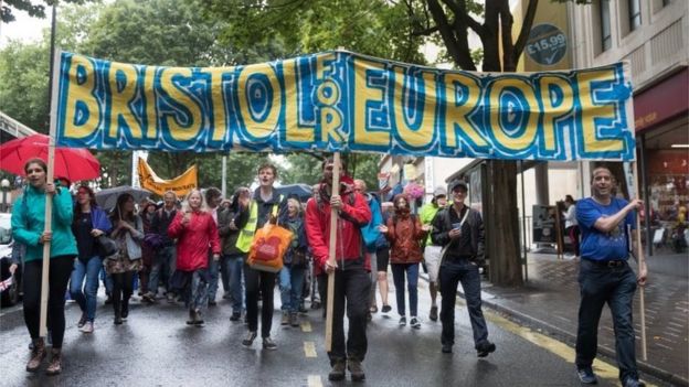 В Лондоне прошла многотысячная акция против Brexit