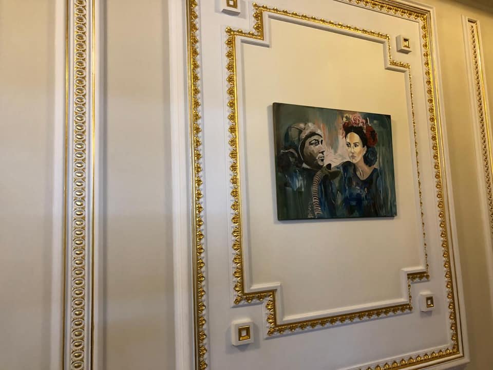 В Офисе президента Зеленского повесили картину с шаурмой (фото)