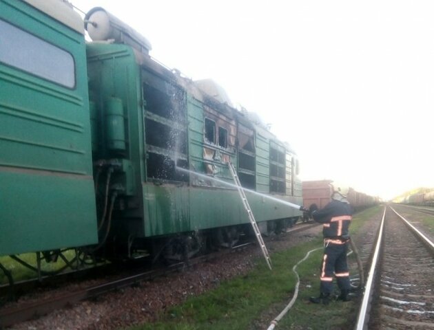 В Украине за два дня произошло возгорание трех поездов (ФОТО)