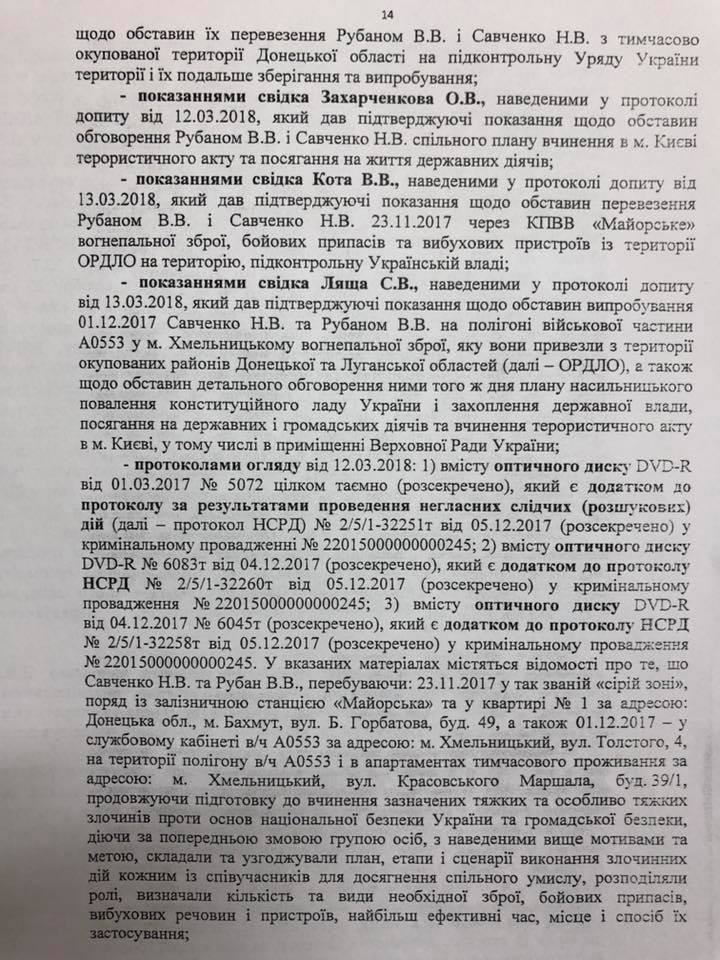 Президента убить дважды: Что написано в представлениях на снятие неприкосновенности и задержание Савченко