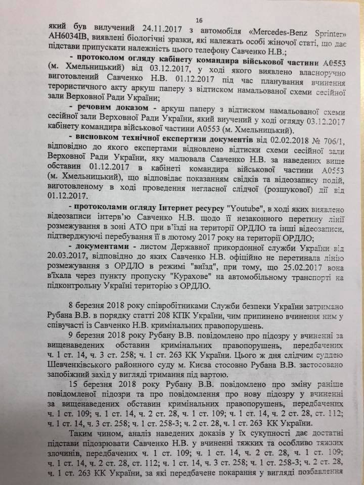 Президента убить дважды: Что написано в представлениях на снятие неприкосновенности и задержание Савченко