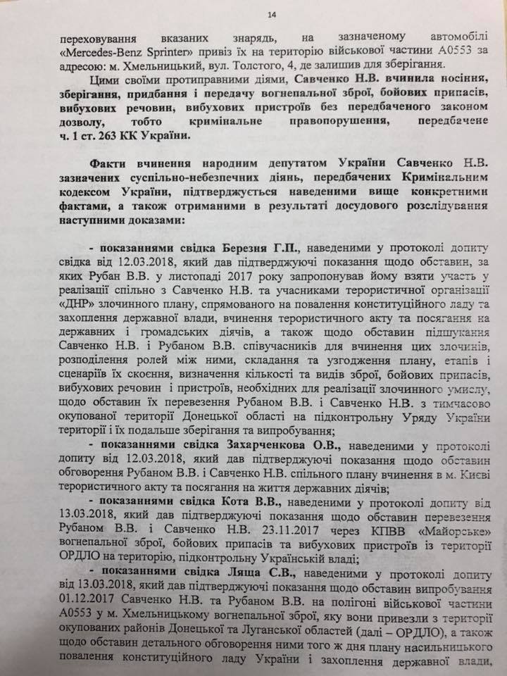 Президента убить дважды: Что написано в представлениях на снятие неприкосновенности и задержание Савченко