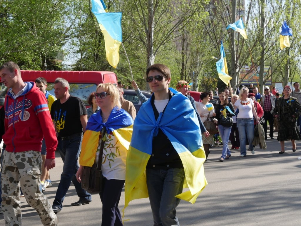 В Краматорске проходит патриотическая акция